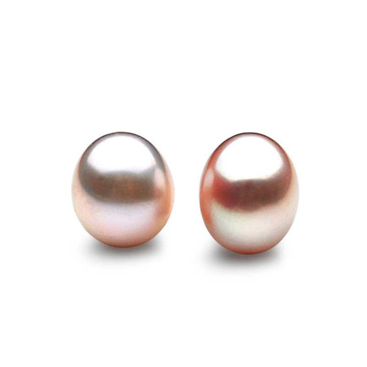 FL007 (Very High Luster 10x8 mm AAA Quality Drop Freshwater Cultured Pink Pearl - Loose Pearls, matching pair . ) 30% Off selected items only Pacific Pearls