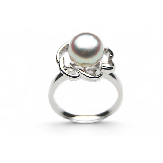 AR10 ( Top Luxury Pearl Rings for Special Occasions, 8.5mm Akoya Saltwater Silver Pearl Ring for Women ) 30% Off selected items only Pacific Pearls