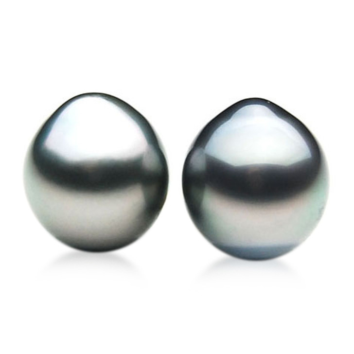 TL040 (AA 11.4mm Tahitian Black pearl Loose Pearls Pair )$699