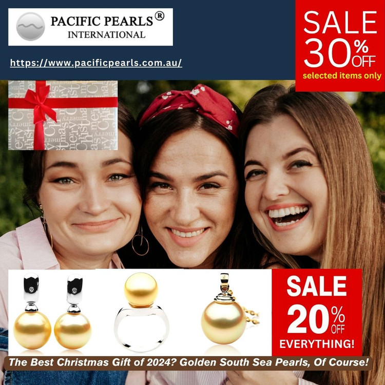 ​The Best Christmas Gift ? Golden Pearl Earrings , Of Course!