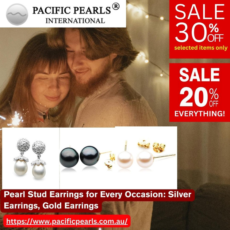 Pearl Stud Earrings for Every Occasion: Silver Earrings, Gold Earrings