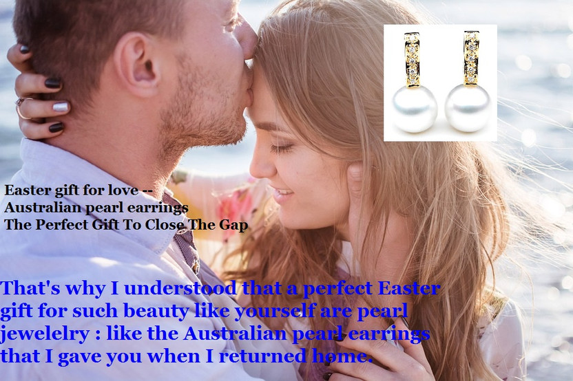 Easter gift for love  20% Off -- Australian pearl earrings