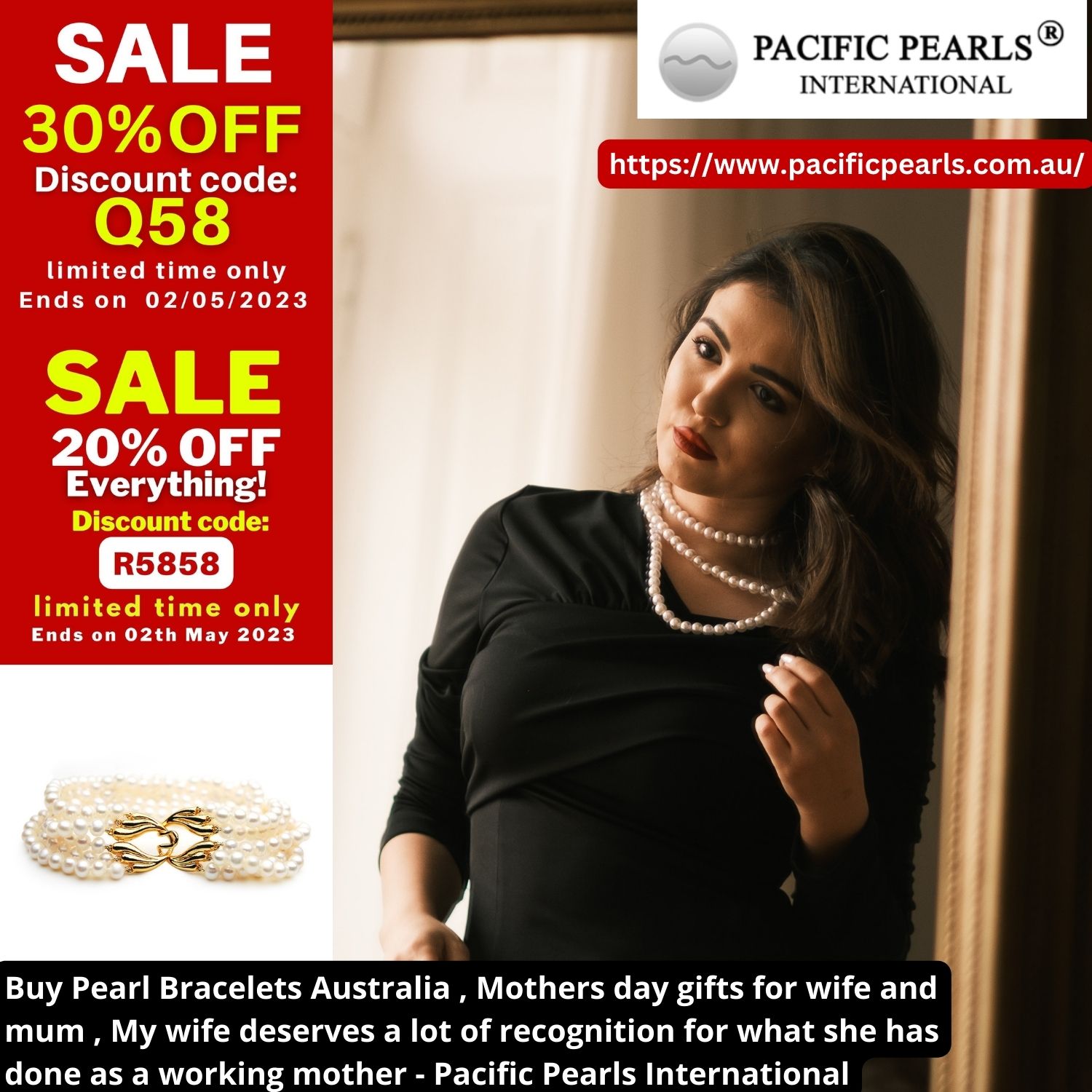 Nonnyl Tahitian Black Pearl Necklaces For Women, South Sea
