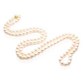 AN026 (AAA 7.5-8mm Japanese Akoya Saltwater Pearl Necklace  gold clasp )