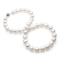 SN003 (AAA 10-11 mm Australian South Sea Pearl Necklace Gold Diamond Clasp)