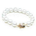 SB006 (AAA 9-11 mm Australian South Sea Pearl Bracelet 18k  Gold clasp )