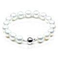 SB009 (AAA 10-12mm Australian South Sea Pearl Bracelet  gold Diamond  clasp )