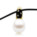 SP160 ( 16mm Australian South Sea pearl Pendant Diamonds Heavy 18k Gold )