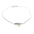 AB3 (AAA 9 mm White Japanese Akoya Saltwater Pearl bracelet 18k White Gold Plated On Italy Silver Chain )