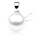 SP001-1 ( AAA 10 mm Australian South Sea pearl Pendant In 18k White Gold )