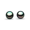 FL010 ( 8 mm AA+ Quality Freshwater Cultured Black Pearl - Loose Pearls , Matching Pair )