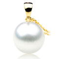 SP088 (AAA 14mm Australian South Sea pearl Pendant 18k Gold )