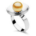 GR064 (AAA 9mm Australian Golden South Sea Pearl set in Silver)