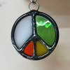 Stained Glass Peace Sign 220