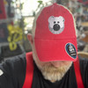 Beardy Bear Ripstop Cap Red