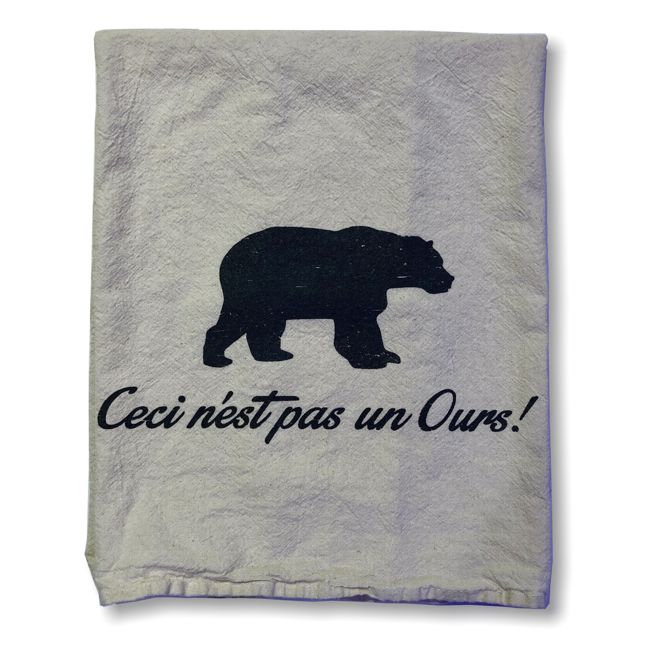 Ceci n'est pas un Ours! Kitchen Towels