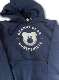 Beardy Bear Burlyshirts Blue Hoodie (sale) 