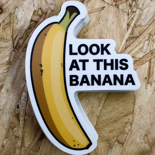 Look at This Banana Sticker