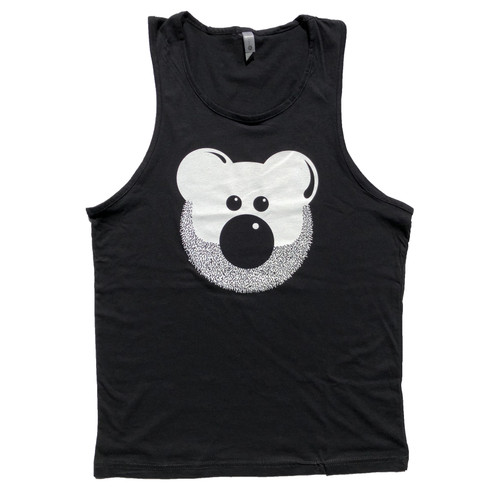 Beardy Bear Black Tank