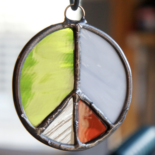 Stained Glass Peace Sign 67