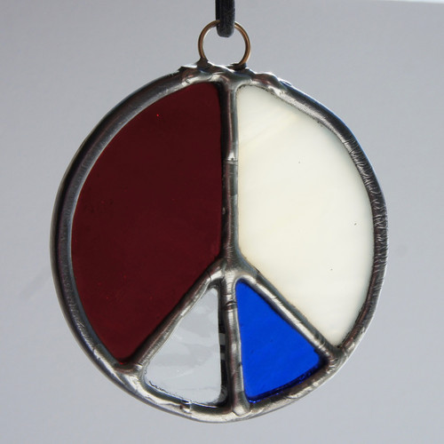 Stained Glass Peace Sign 94