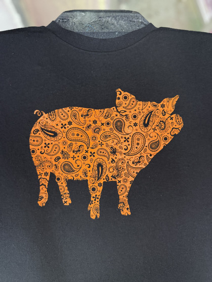 Paisley Pig Orange