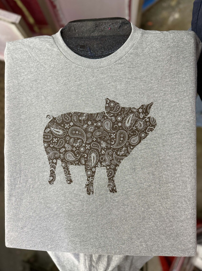 Brown Paisley Pig