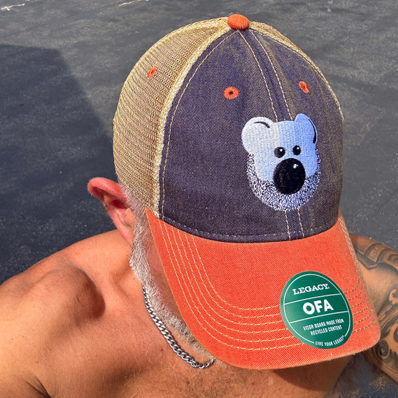Legacy Beardy Bear Trucker Cap Blu/Org