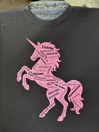 How to Say Unicorn Black T