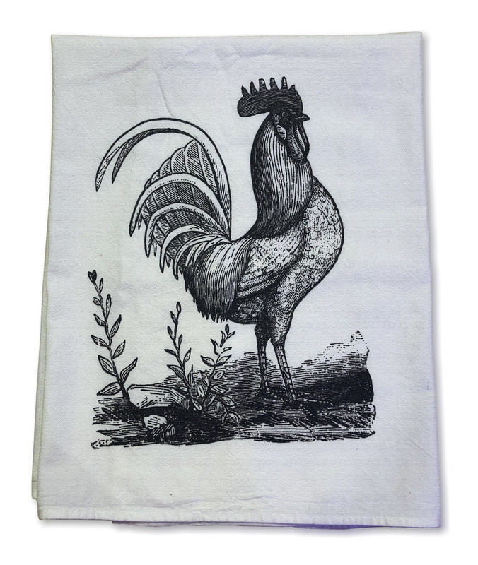 rooster kitchen linens