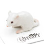 Nibbles White Mouse Porcelain Miniature