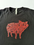 Paisley Pig Red
