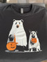 Bear & Dog Ghost Black T