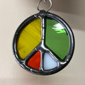 Stained Glass Peace Sign 204