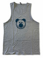 Beardy Bear Blue Grey Tank