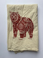 Folk Art Bear Kitchen Towel