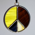 Stained Glass Peace Sign 92