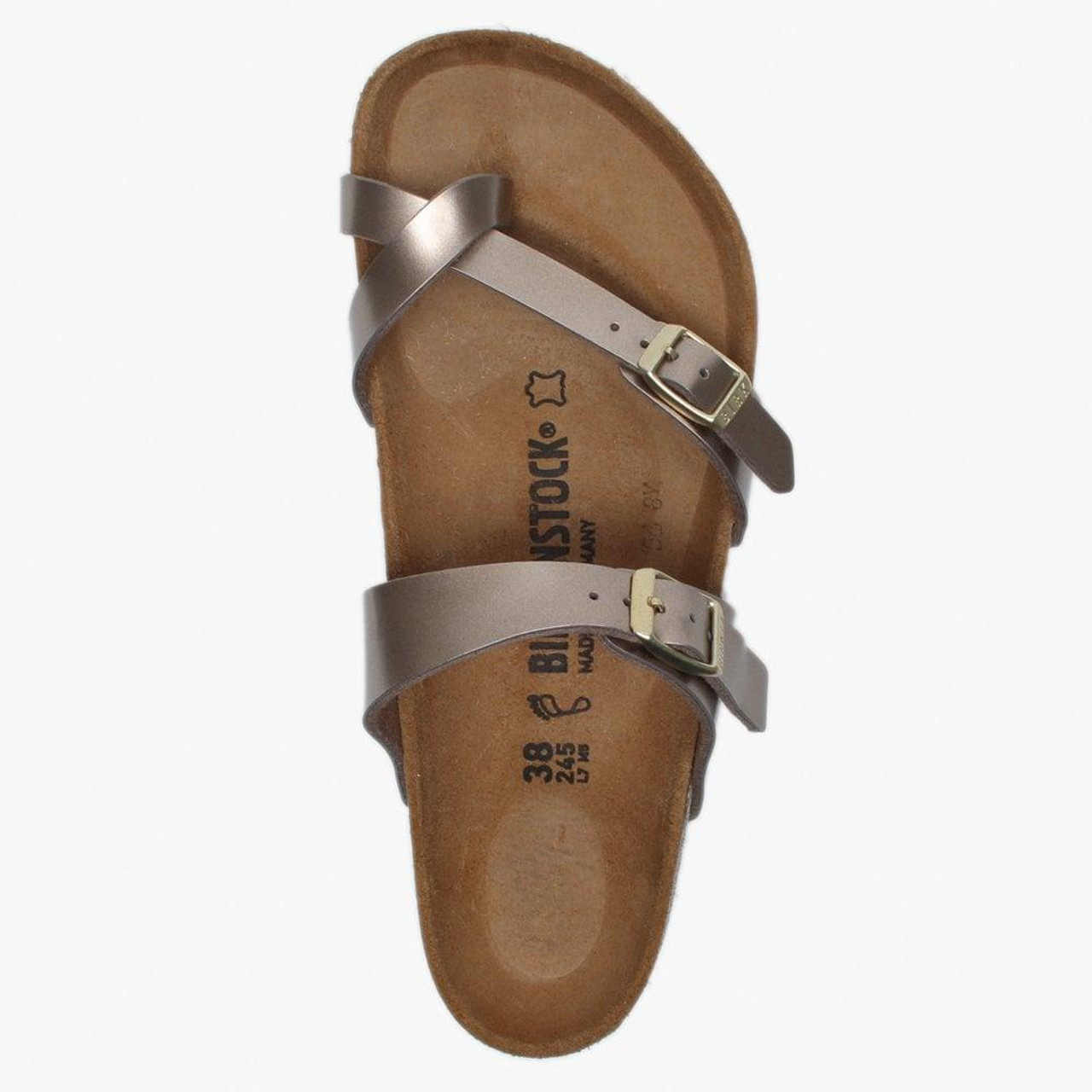 birkenstock metallic taupe mayari