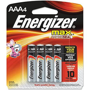 Energizer E92BP-4 AAA 4 Pack 1.5v Alkaline - 039800099099