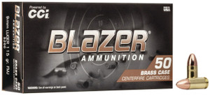 CCI 5200 Blazer Brass 9mm 115gr FMJ - (50/box) - 076683052001