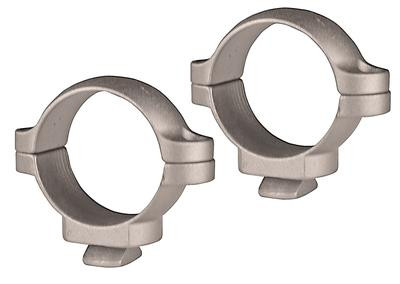 1 Inch Rings Dual Dovetail Low Silver - 030317523138