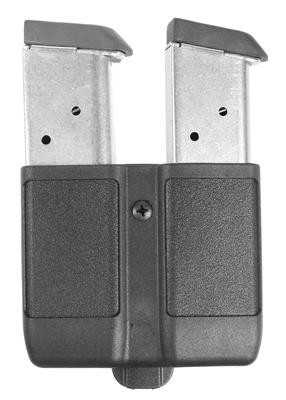 Double Mag Case for Single Stack Magazines 9mm/.40/.45/10mm/.357 Sig Matte Finish Black - 648018127267