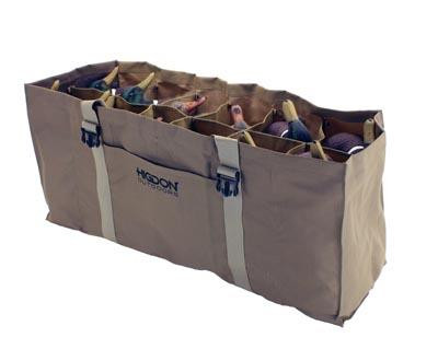 Higdon 37120 12-Slot Duck Decoy Bag Brown - 710617371201