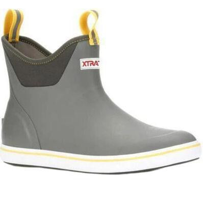 XTRATUF 22735 Ankle Deck Boot Gray/Yellow - 086189077804