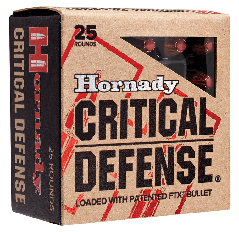 Hornady 91340 40 S&W 165GR Critical Defense FTX - (20/box) - 090255913408
