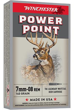 Winchester X708 7MM-08 140GR Power Point - (20/Box) - 020892210806