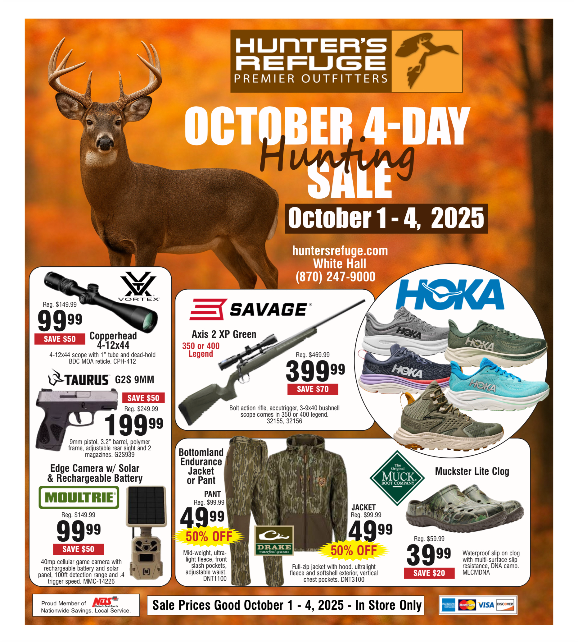 October Hunting Sale