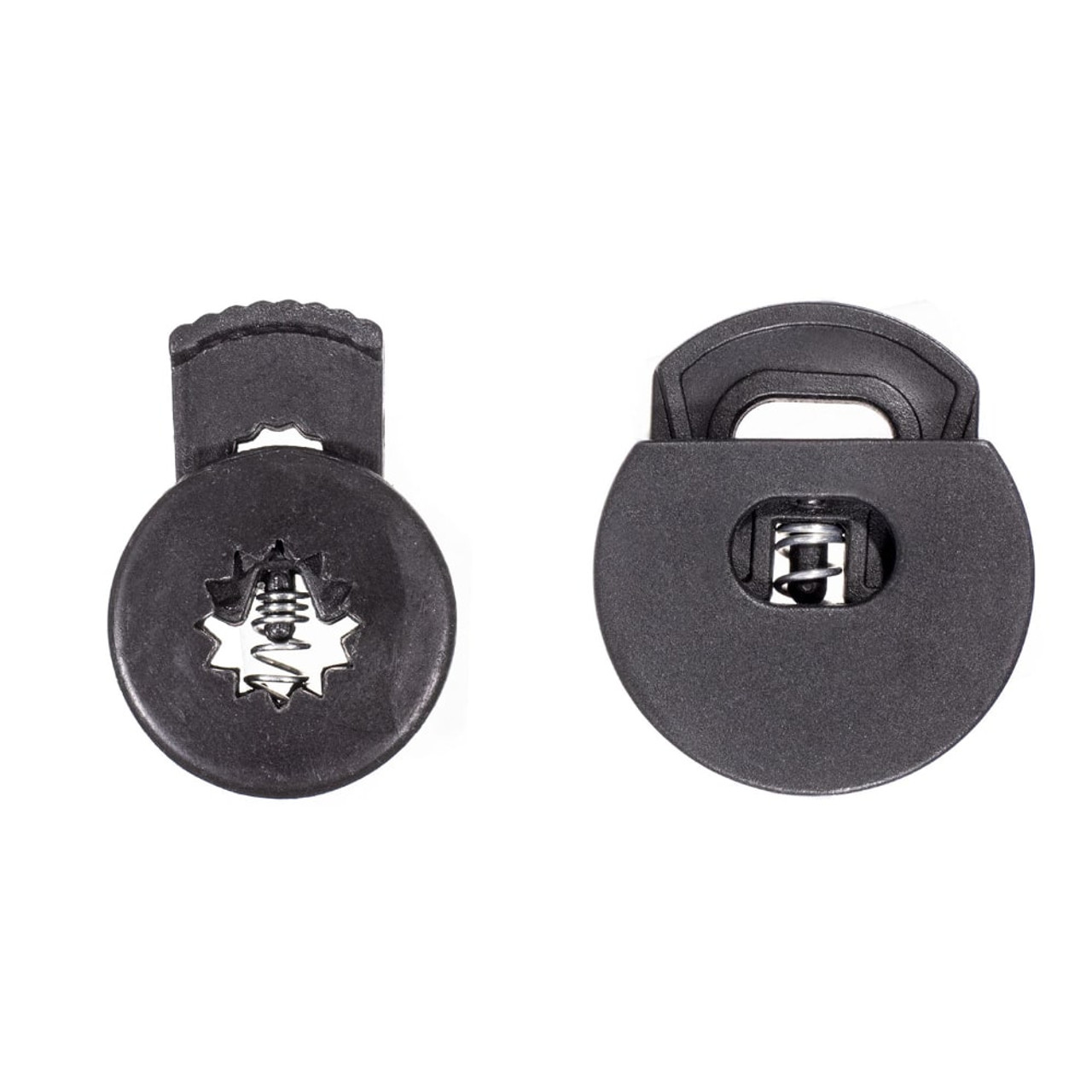 Two Hole Detachable Cord Lock - Black