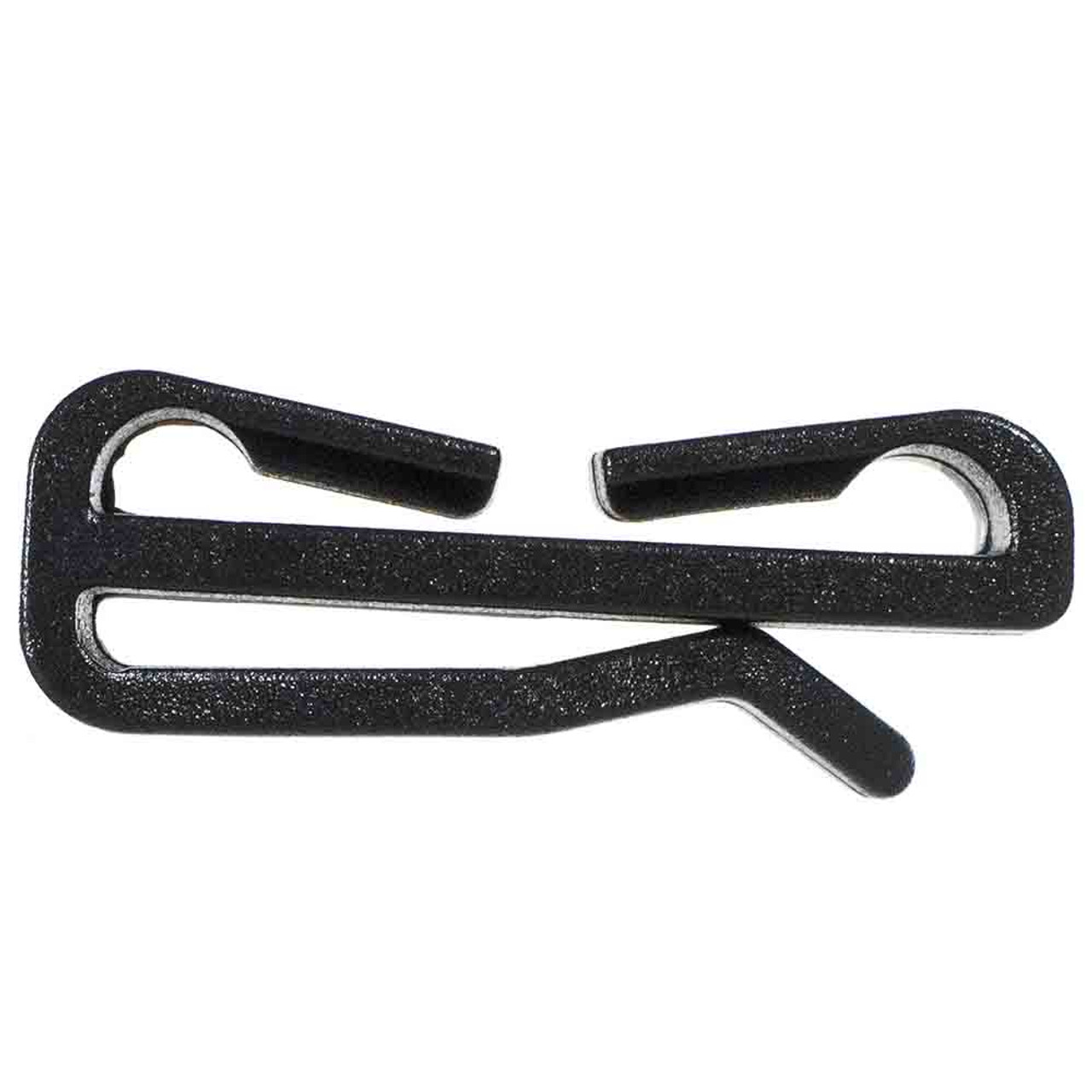 Paracord Planet 1 inch Strap Clip - Black Plastic - Fits 1 inch Webbing - Easily Attach to Backpacks and Bags, Size: 1 inch Webbing