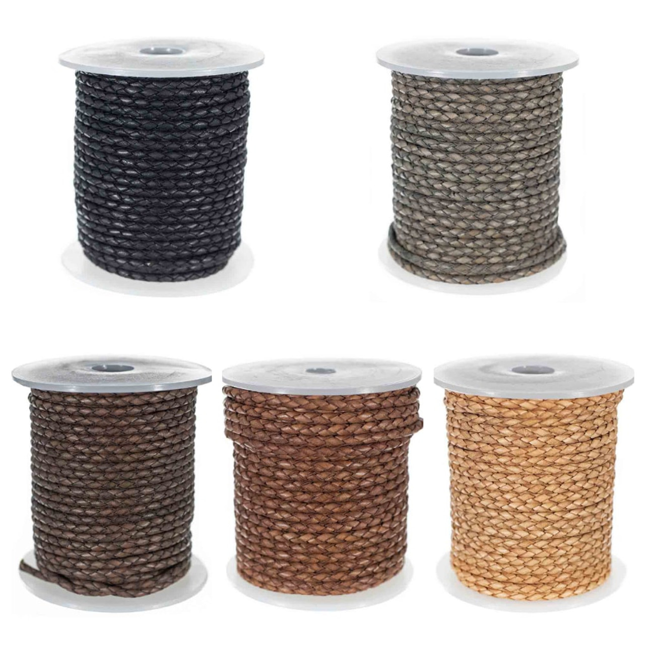 Paracord Planet Round Leather Cord - 3mm to 6mm Sizes